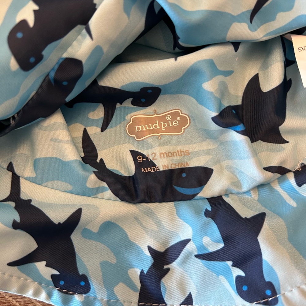 Mud Pie Blue Shark Rashguard Set - Picture 3 of 3